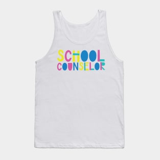 School Counselor Gift Idea Cute Back to School Tank Top